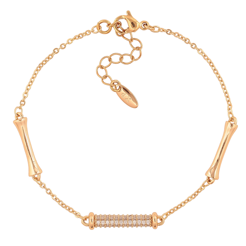 Браслет Xuping Колір Позолота 18K Ланцюжок з вставками розмір з дод. ланцюжком 17-20см х 1.5-4мм фото №1 Браслет Xuping Колір Позолота 18K Ланцюжок з вставками розмір з дод. ланцюжком 17-20см х 1.5-4мм фото №1