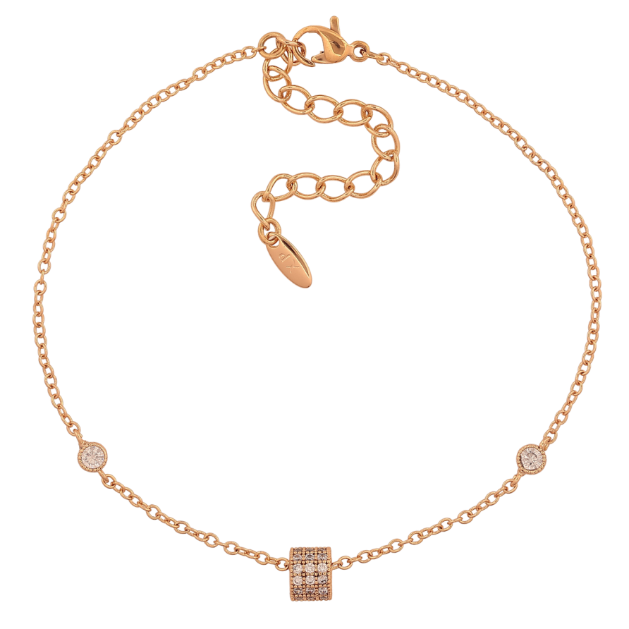 Браслет Xuping Колір Позолота 18K Ланцюжок з вставками розмір з дод. ланцюжком 19.5-24.5см х 1.5мм фото №1 Браслет Xuping Колір Позолота 18K Ланцюжок з вставками розмір з дод. ланцюжком 19.5-24.5см х 1.5мм фото №1