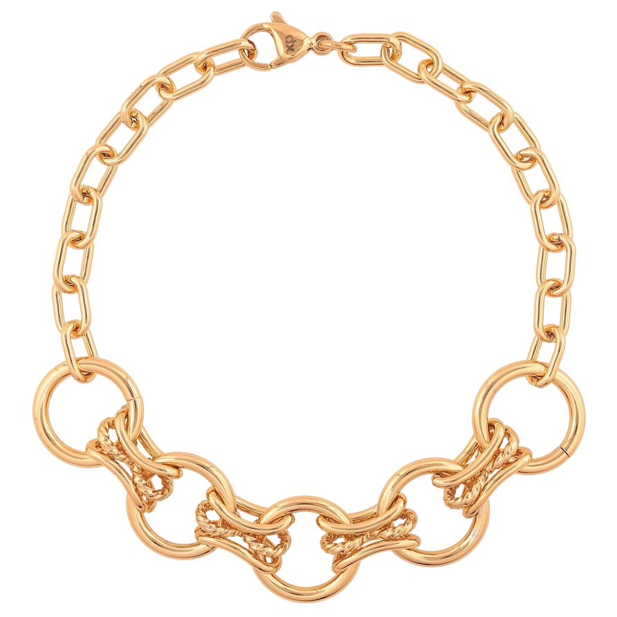 Браслет Xuping Цвет Позолота 18K Цепочка Фантазийная размер 20см х 5-14мм фото №1 Браслет Xuping Цвет Позолота 18K Цепочка Фантазийная размер 20см х 5-14мм фото №1