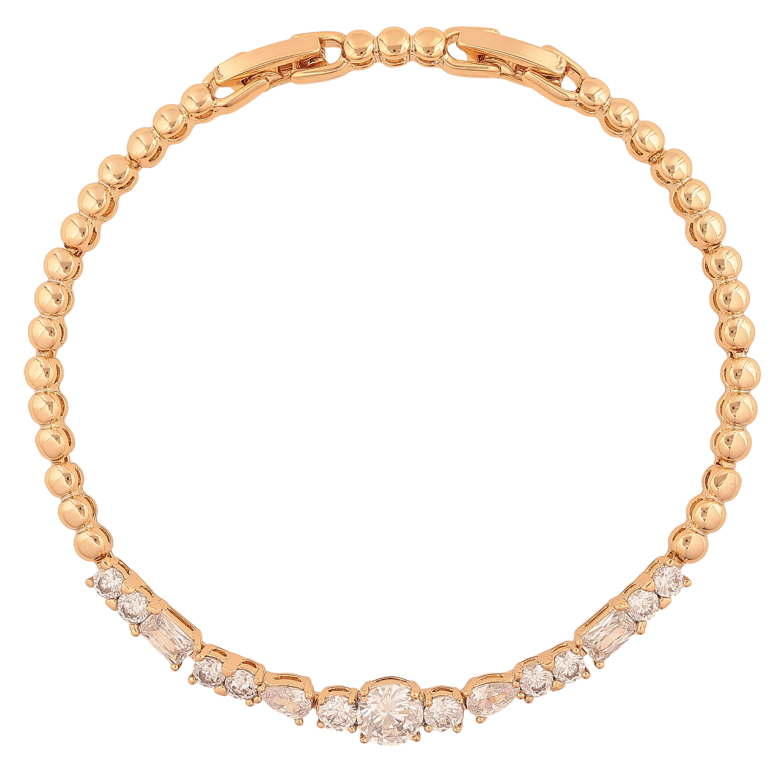 Браслет Xuping Цвет Позолота 18K Дорожка кристаллов размер с дополнительным замком 17,5,19,5 см х 3-6 мм фото №1 Браслет Xuping Цвет Позолота 18K Дорожка кристаллов размер с дополнительным замком 17,5,19,5 см х 3-6 мм фото №1