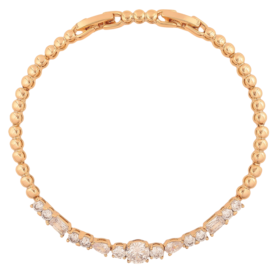 Браслет Xuping Цвет Позолота 18K Дорожка кристаллов размер с дополнительным замком 17,5,19,5 см х 3-6 мм фото №1 Браслет Xuping Цвет Позолота 18K Дорожка кристаллов размер с дополнительным замком 17,5,19,5 см х 3-6 мм фото №1