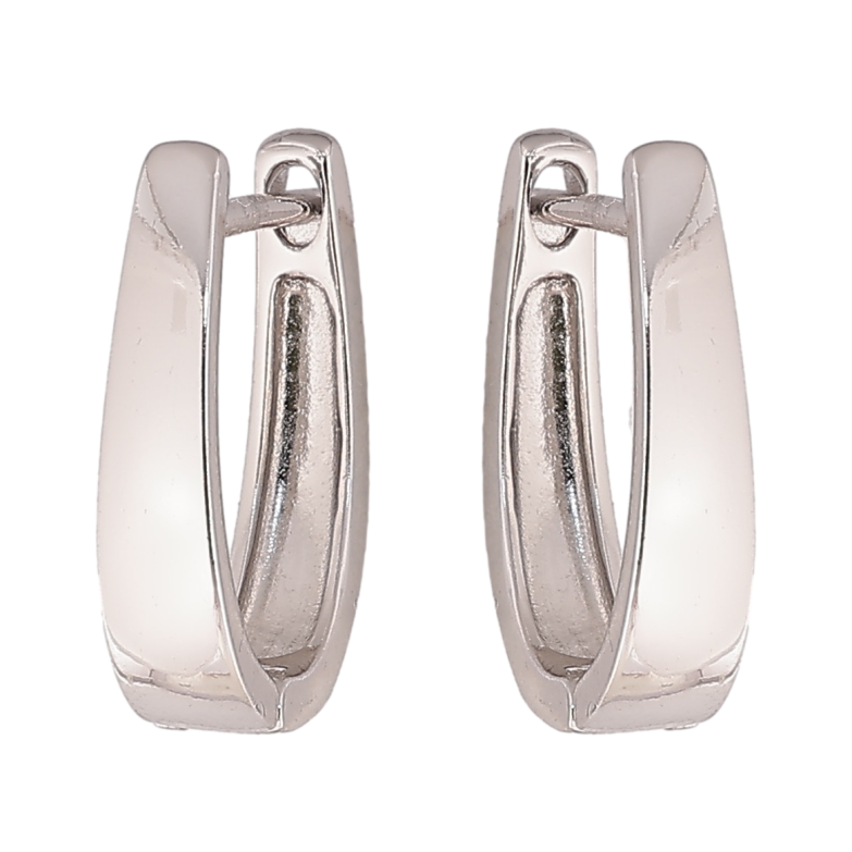 Сережки Xuping колір Родій англійський замок Класичні фото №1 Сережки Xuping колір Родій англійський замок Класичні фото №1