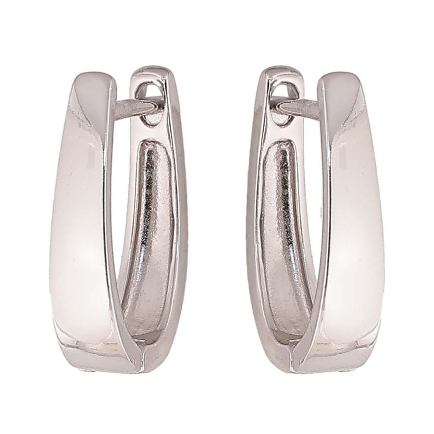 Сережки Xuping колір Родій англійський замок Класичні фото №1 Сережки Xuping колір Родій англійський замок Класичні фото №1