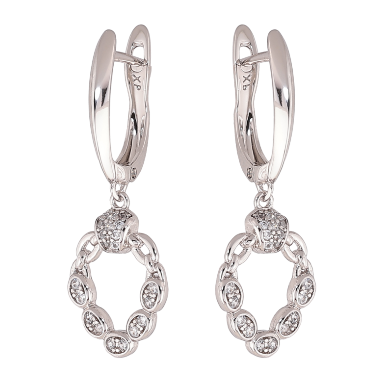 Сережки Xuping колір Родій англійський замок Декоративні підвіски фото №1