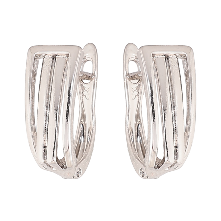 Серьги Xuping цвет Родий английский замок Декоративный узор фото №15 Серьги Xuping цвет Родий английский замок Декоративный узор фото №15