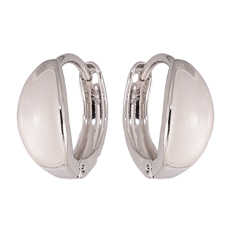 Серьги Xuping цвет Родий колечки Декоративные фото №6