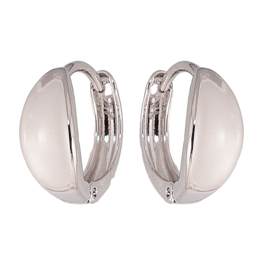 Серьги Xuping цвет Родий колечки Декоративные фото №1