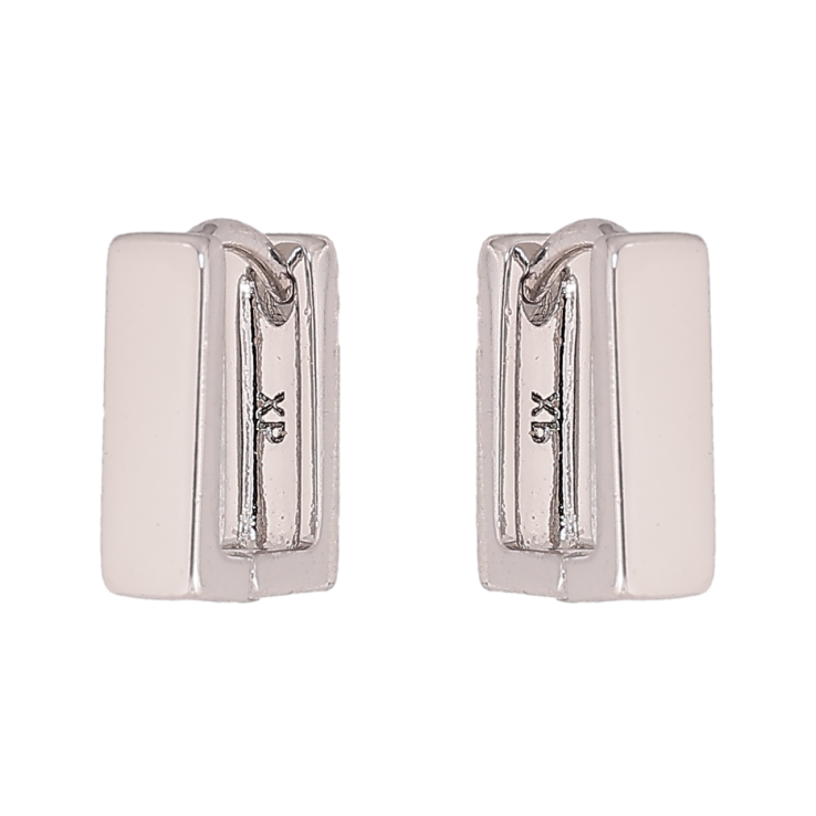 Сережки Xuping колір Родій колечка Прямокутні фото №19 Сережки Xuping колір Родій колечка Прямокутні фото №19