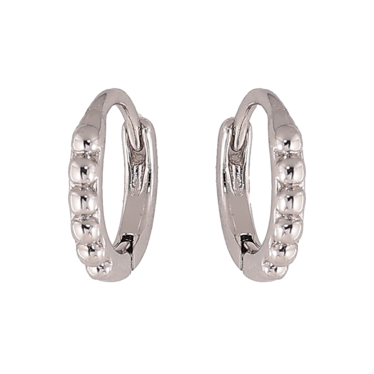 Серьги Xuping цвет Родий колечки Декоративный узор фото №19