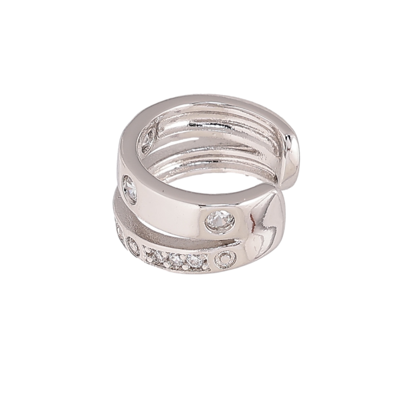 Серьги Xuping цвет Родий моно-кафа Узор с кристаллами фото №1 Серьги Xuping цвет Родий моно-кафа Узор с кристаллами фото №1