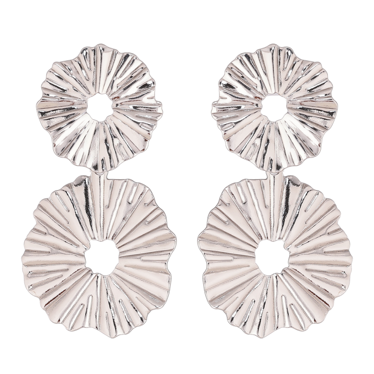 Серьги Xuping цвет Родий пусеты Декоративные подвески фото №15