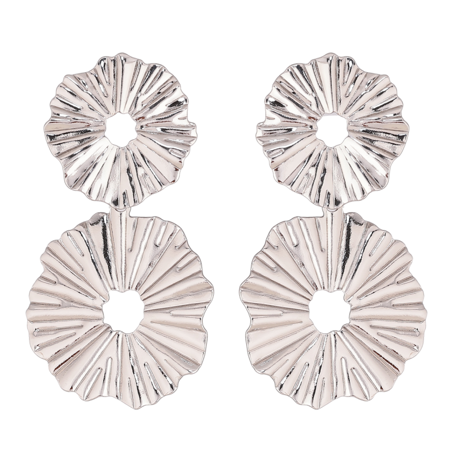 Сережки Xuping колір Родій пусети Декоративні підвіски фото №1