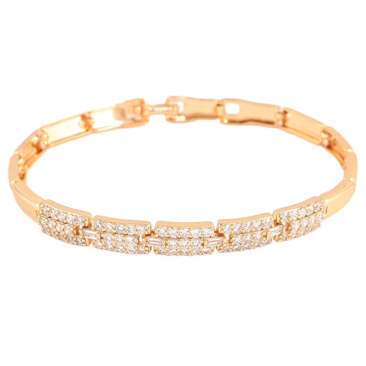 Браслет Xuping Цвет Позолота 18K Инкрустация кристаллами размер 18,5 см х 4-6 мм фото №15 Браслет Xuping Цвет Позолота 18K Инкрустация кристаллами размер 18,5 см х 4-6 мм фото №15