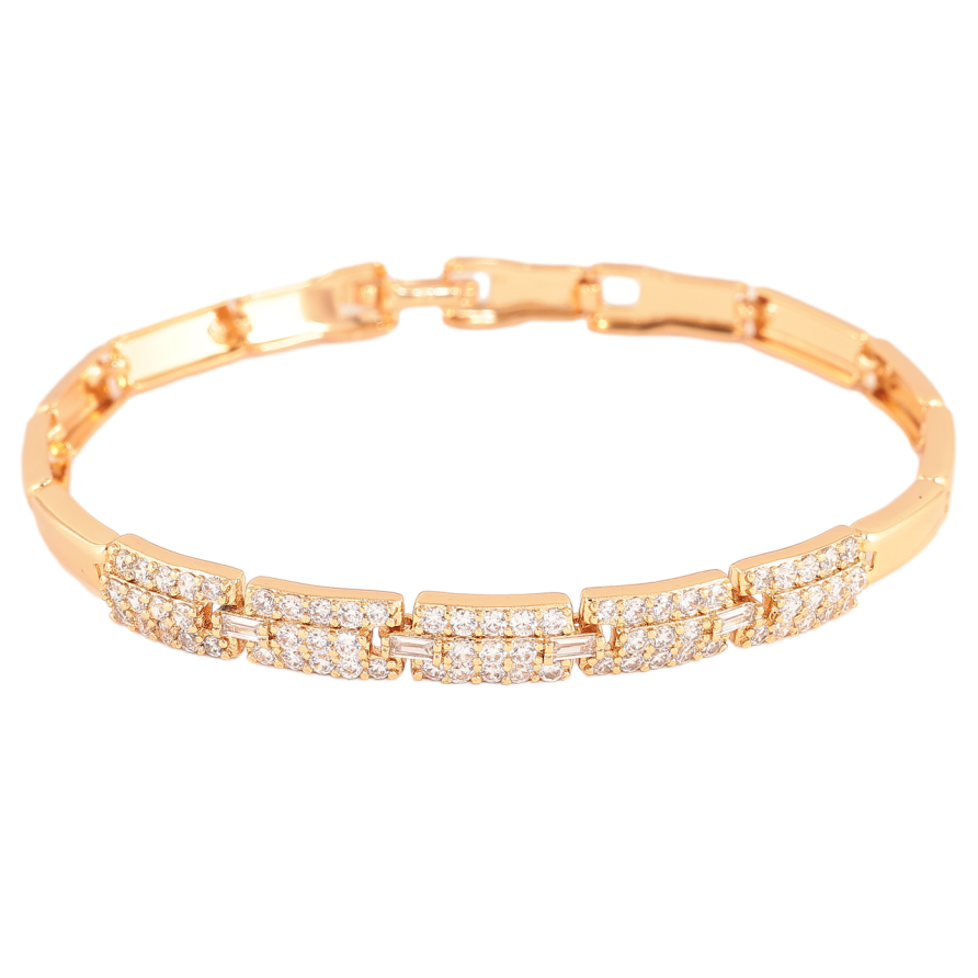 Браслет Xuping Цвет Позолота 18K Инкрустация кристаллами размер 18,5 см х 4-6 мм фото №1 Браслет Xuping Цвет Позолота 18K Инкрустация кристаллами размер 18,5 см х 4-6 мм фото №1