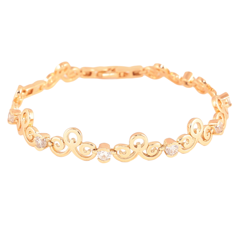 Браслет Xuping Колір Позолота 18K Візерунок з кристалами розмір 19.5см х 5-9мм фото №1 Браслет Xuping Колір Позолота 18K Візерунок з кристалами розмір 19.5см х 5-9мм фото №1