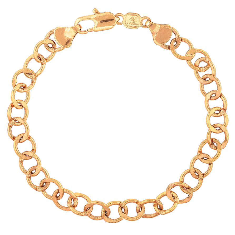 Браслет Xuping Колір Позолота 18K Ланцюжок Ролло розмір 21см х 7мм фото №1