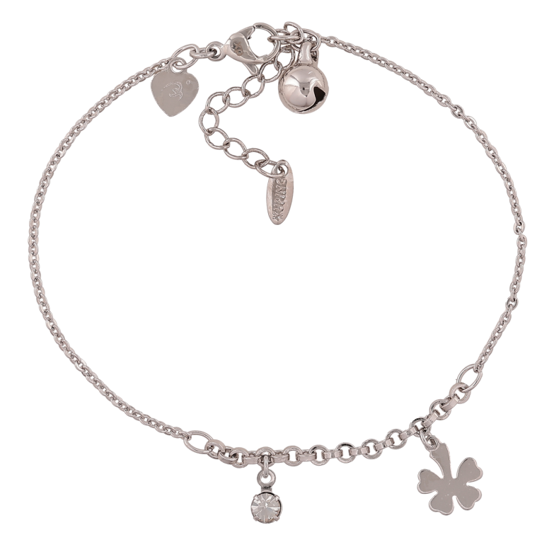 Браслет Xuping Цвет Родий Цепочка с подвесками размер с доп.цеп. 18-21см х 1.5-2.5мм фото №1