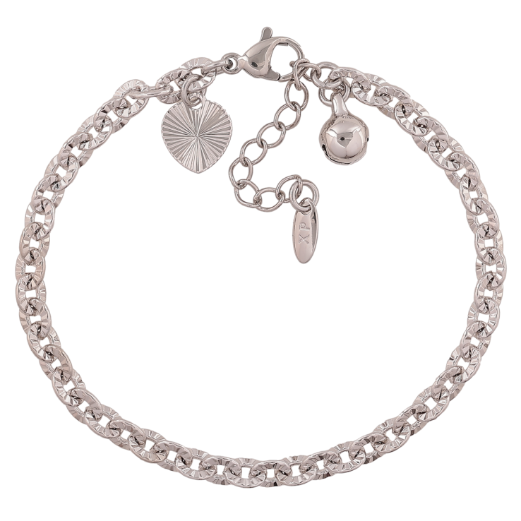 Браслет Xuping Цвет Родий Цепочка Якорная с узором размер с доп.цеп. 16-20см х 4мм фото №7 Браслет Xuping Цвет Родий Цепочка Якорная с узором размер с доп.цеп. 16-20см х 4мм фото №7