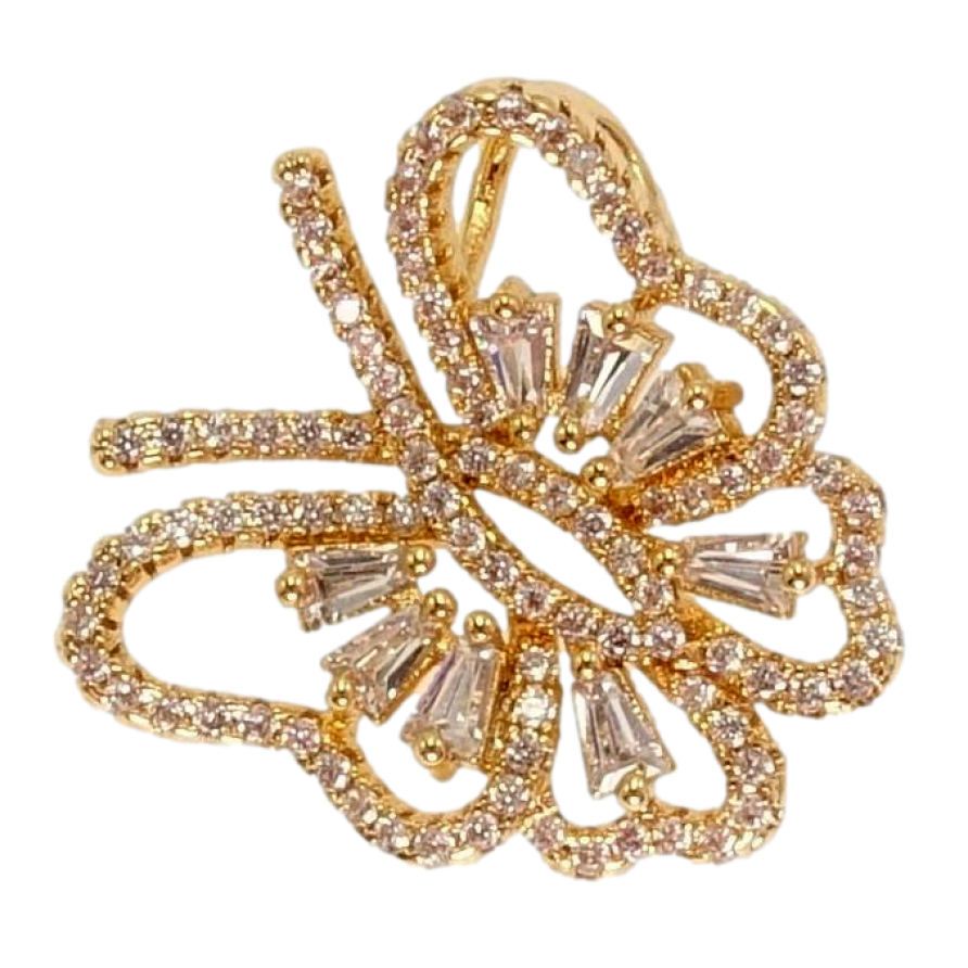 Кулон Xuping Позолота 18 К Бабочка Инкрустация Мелкий Цирконий фото №1