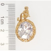 Кулон Xuping Позолота 18 До Водолій Вставка Гранений Овальний Кристал Окантовка Меандрова Лінія фото №2