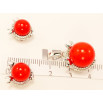 Набір Xuping Родій Сережки Кулон Червона Перлина в Декоративній Оправі з Інкрустацією Дрібний Цирконій фото №2