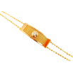 Браслет Xuping колір Позолота 18K "Подвійний ланцюжок Перлина з декоративною вставкою" довжина 19,5 см фото №2