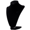 УЦЕНКА Незначительные потертости. Подставка Шея под колье, цепочки Черная бархатная  ВШ - 24х18 см фото №3