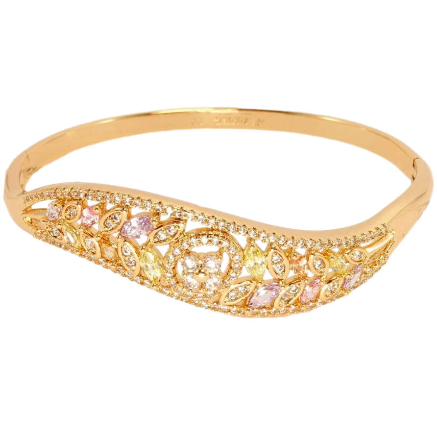 Браслет Xuping Позолота 18K Растительный Узор ø 6 см фото №1 Браслет Xuping Позолота 18K Растительный Узор ø 6 см фото №1