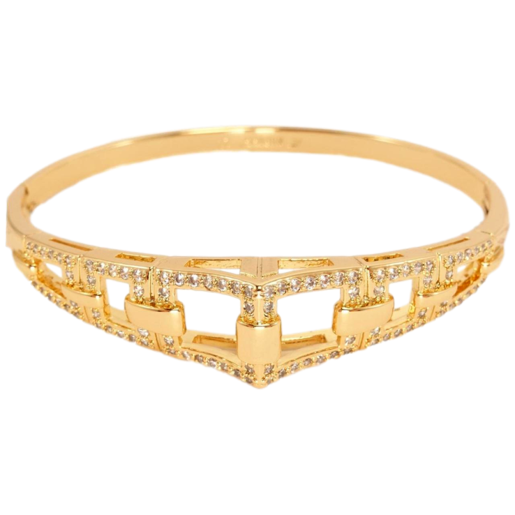 Браслет Xuping Позолота 18K Строгая Геометрия ø 6 см фото №17