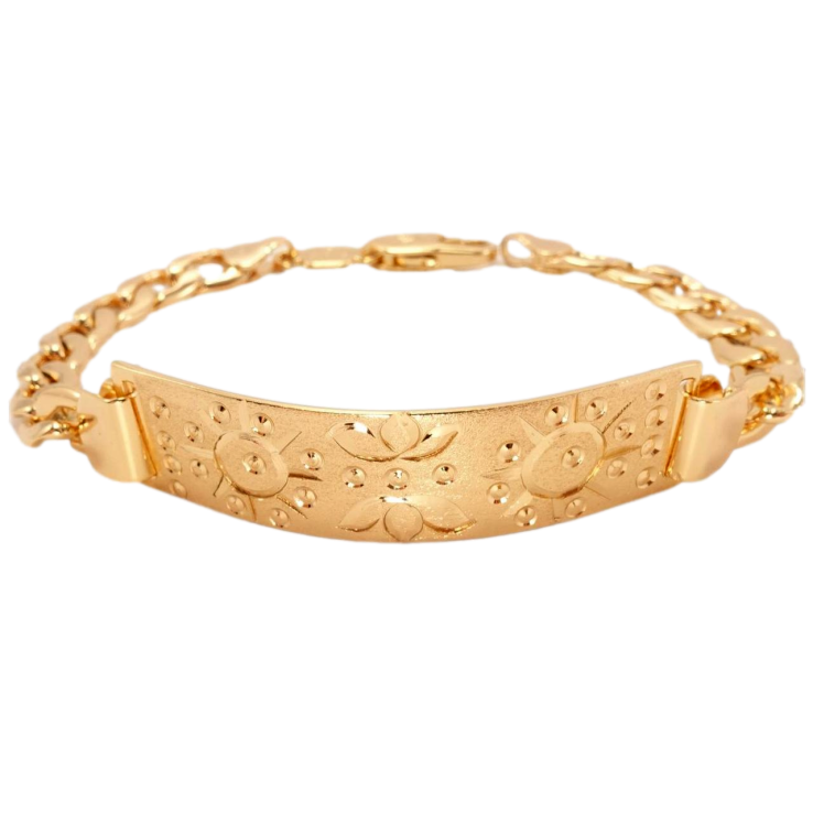 Браслет Xuping Позолота 18K Сполучна Пластина з Декоративним Візерунком довжина 20см х 7мм фото №10