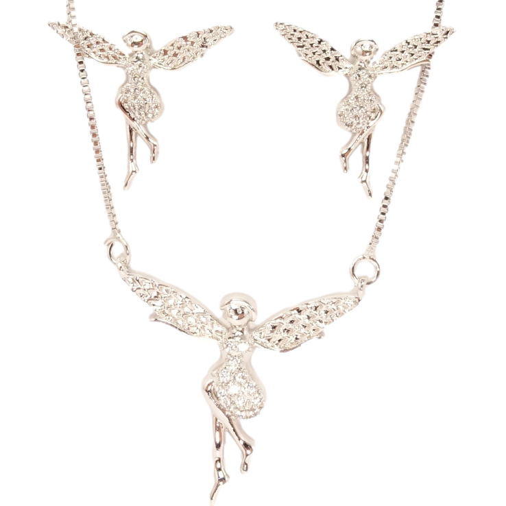 Набір Xuping Родій Сережки Кулон на ланцюжку Казковий Ельф довжина 42-45см фото №10