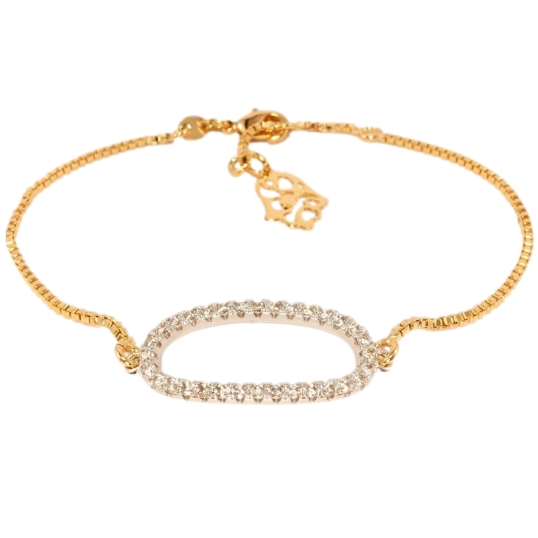 Браслет Xuping Позолота + Родий Мелкое Венецианское Плетение и вставка овал цирконий 17;18,5;20 см х 1,2 мм фото №1 Браслет Xuping Позолота + Родий Мелкое Венецианское Плетение и вставка овал цирконий 17;18,5;20 см х 1,2 мм фото №1