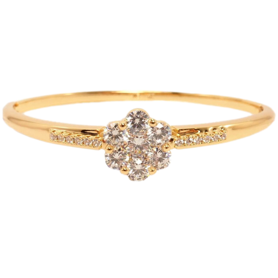 Браслет Xuping Позолота 18K Кристальный цветок ø 5,7см фото №1 Браслет Xuping Позолота 18K Кристальный цветок ø 5,7см фото №1