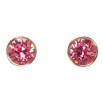 Сережки Xuping колір Родій з кристалами Swarovski пусети Кристал Rose ø 10мм фото №2