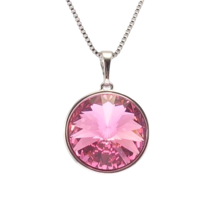 Кулон Xuping цвет Родий с кристаллами Swarovski на цепочке Кристалл Fuchsia длина 41-46см х 1мм фото №9 Кулон Xuping цвет Родий с кристаллами Swarovski на цепочке Кристалл Fuchsia длина 41-46см х 1мм фото №9