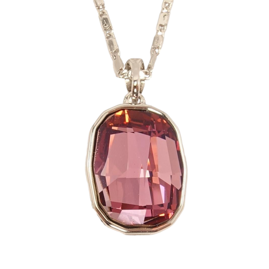 Кулон Xuping цвет Родий с кристаллами Swarovski на цепочке Кристалл Rose длина 39-44см фото №1 Кулон Xuping цвет Родий с кристаллами Swarovski на цепочке Кристалл Rose длина 39-44см фото №1