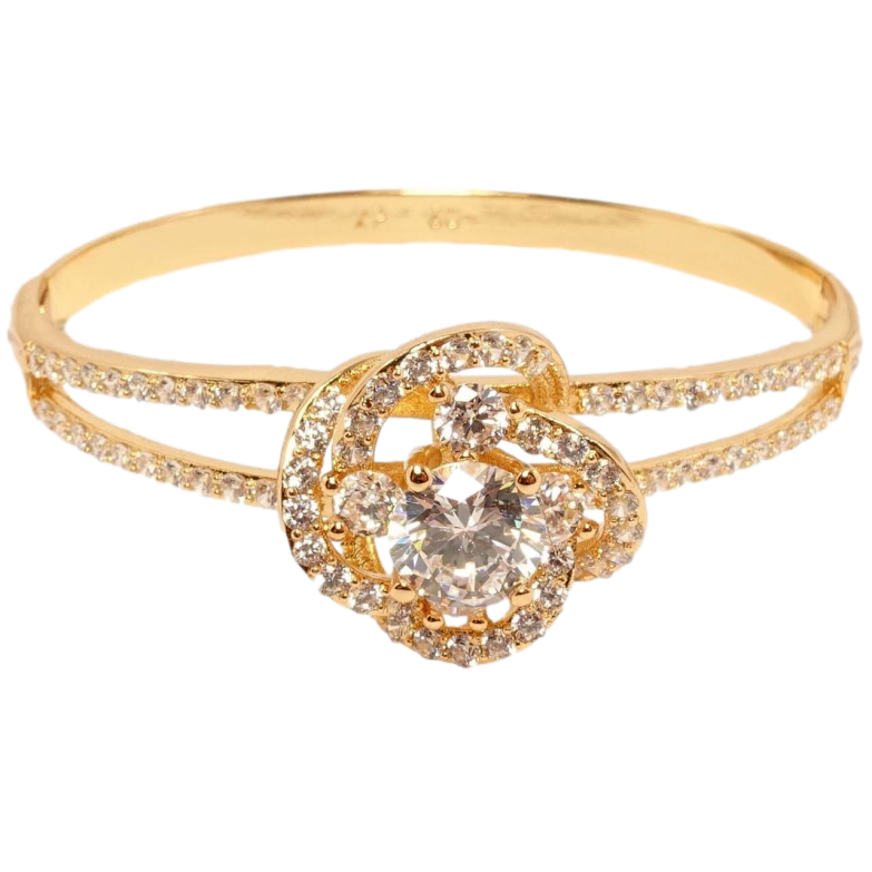 Браслет Xuping Позолота 18K Квітка з магічним кристалом ø 6см фото №1