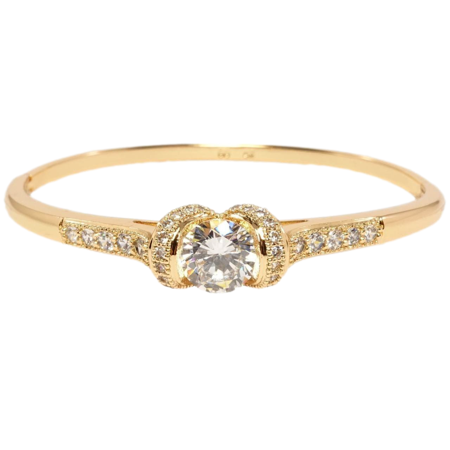 Браслет Xuping Позолота 18K Нежный плен ø 6см фото №1 Браслет Xuping Позолота 18K Нежный плен ø 6см фото №1