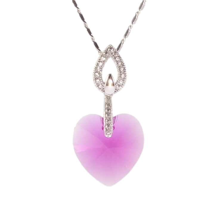 Кулон Xuping цвет Родий с кристаллами Swarovski на цепочке Сердце кристалл Ruby длина 39,5-45см фото №19 Кулон Xuping цвет Родий с кристаллами Swarovski на цепочке Сердце кристалл Ruby длина 39,5-45см фото №19