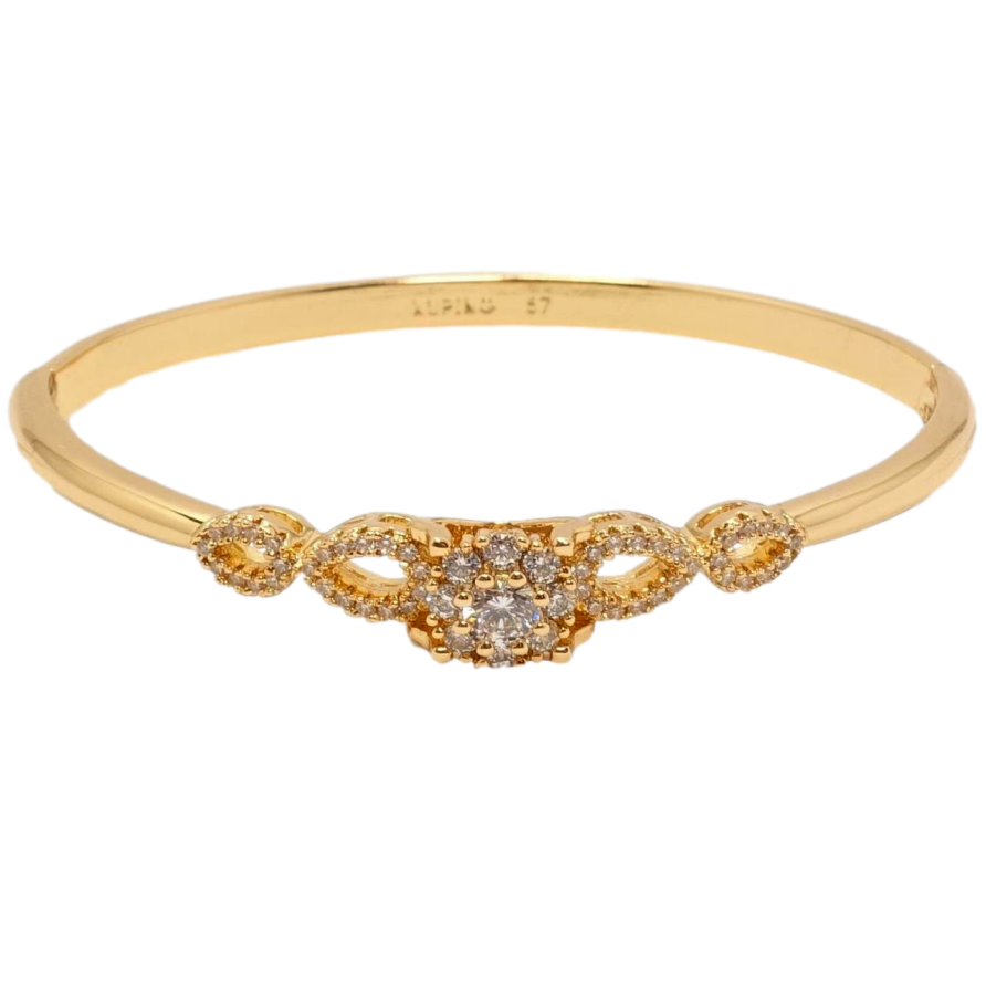 Браслет Xuping Позолота 18K Нежный кристальный орнамент ø 5,7см фото №1 Браслет Xuping Позолота 18K Нежный кристальный орнамент ø 5,7см фото №1