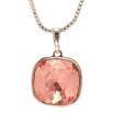 Кулон Xuping колір Родій з кр-ми Swarovski на ланцюжку Кристал Rose довжина 42-47,5см фото №2