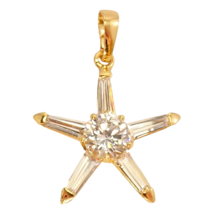 Кулон Xuping Позолота 18 К Кристальна зірка фото №17