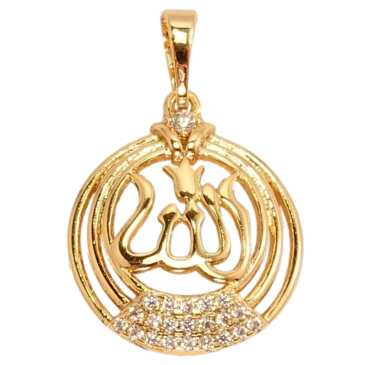 Кулон Xuping Позолота 18K Мусульманський кулон з написом та цирконієм фото №19 Кулон Xuping Позолота 18K Мусульманський кулон з написом та цирконієм фото №19