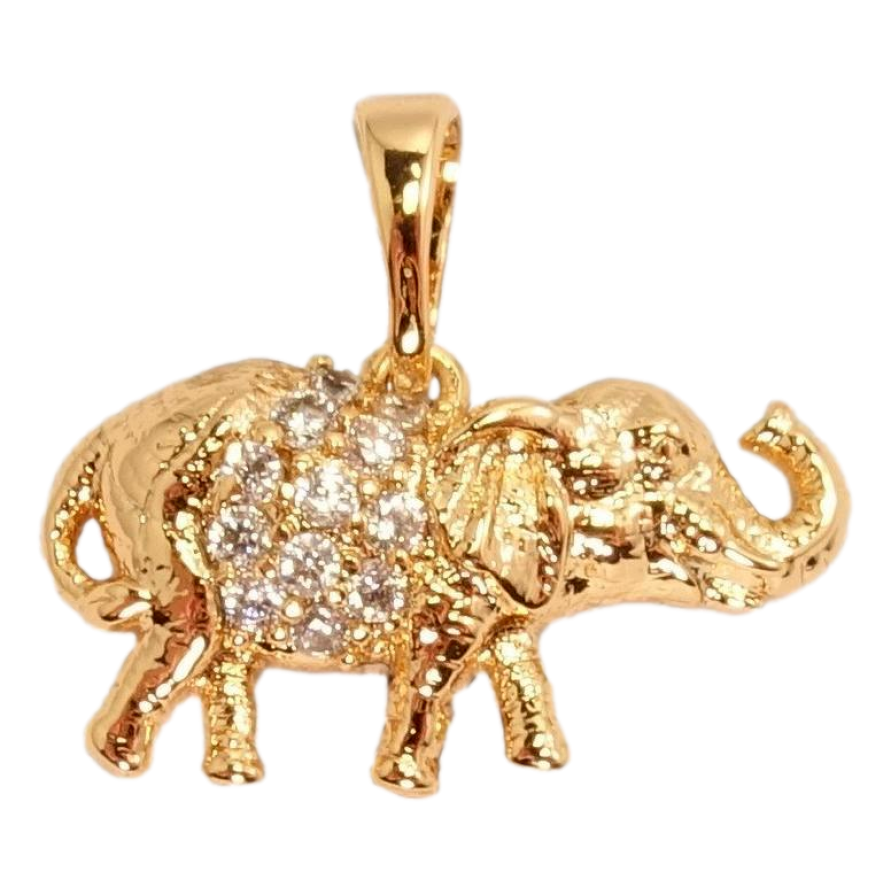 Кулон Xuping Позолота 18 К Слон із цирконієм фото №1