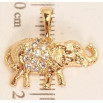 Кулон Xuping Позолота 18 К Слон із цирконієм фото №2
