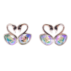 Серьги Xuping цвет Родий с кристаллами Swarovski пусеты "Влюбленные лебеди с кристаллами Paradise Shine" фото №2 Серьги Xuping цвет Родий с кристаллами Swarovski пусеты "Влюбленные лебеди с кристаллами Paradise Shine" фото №2