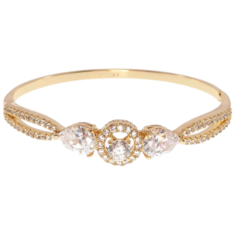 Браслет Xuping Позолота 18K Стриманість форм ø 5,7см фото №1