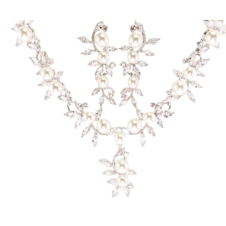 Набір Xuping Родій Сережки Кольє Спокуса розмір 43см х 5-12мм фото №4