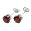 Серьги Xuping Родий пусеты "Красные кристаллы в крапановой оправе" ø 9мм фото №2 Серьги Xuping Родий пусеты "Красные кристаллы в крапановой оправе" ø 9мм фото №2