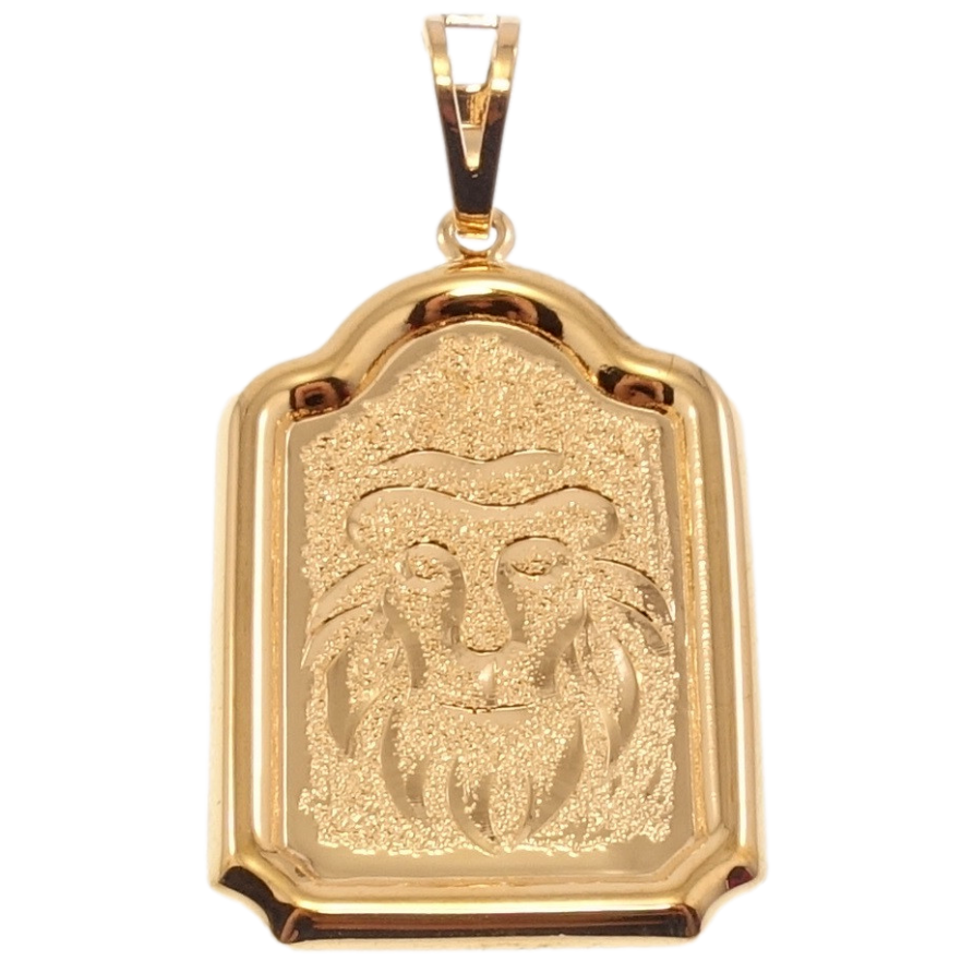 Кулон Xuping Позолота 18 К Знак Зодіаку Лев Декор Шагрень фото №1 Кулон Xuping Позолота 18 К Знак Зодіаку Лев Декор Шагрень фото №1